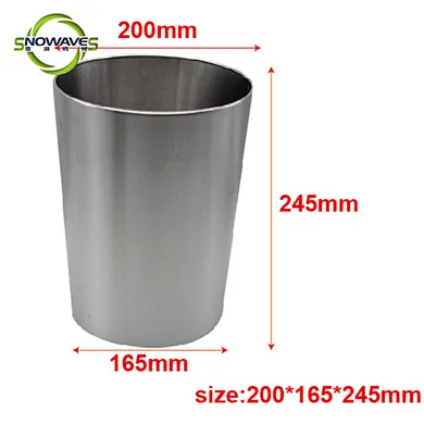 small galvanized garbage can